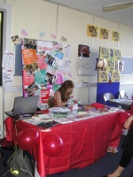 Bethan at the stall